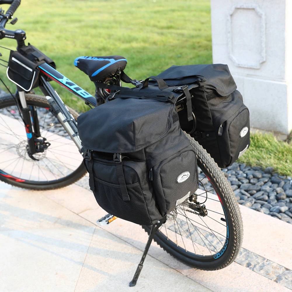 

50L 3-IN-1 Waterproof Bike Bag MTB Road Bike Bicycle Rear Rack Pannier Bag Cycling Rear Seat Bag Shoulder Bag Bike Accessories