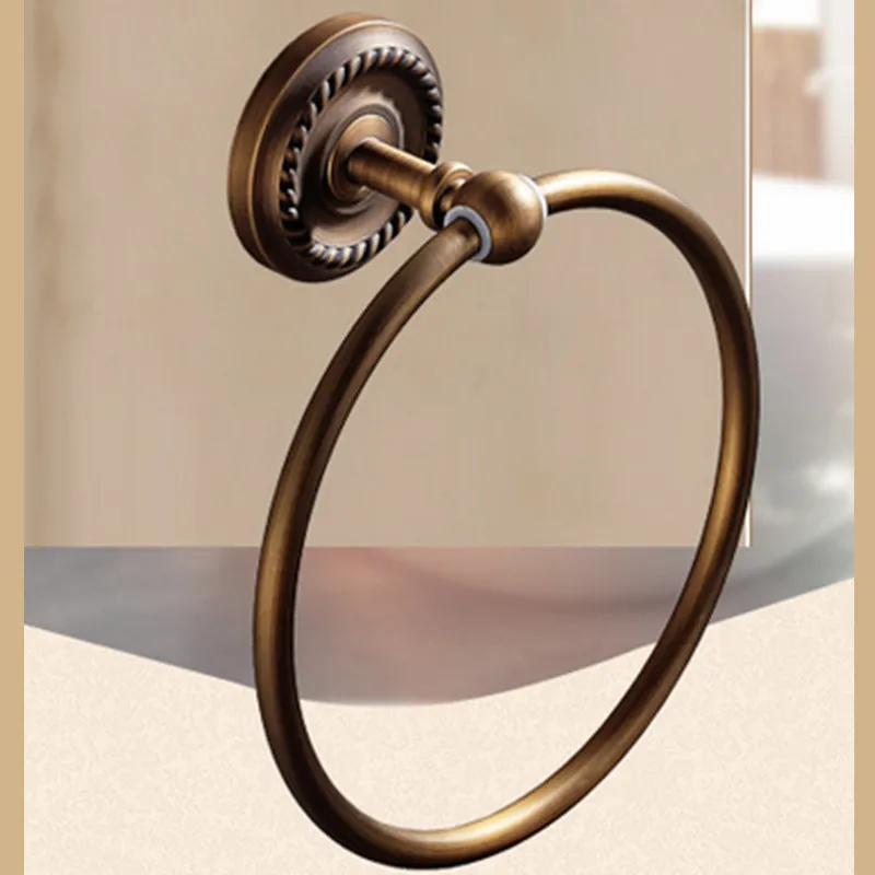 

Free shipping,BA9404 Classic bathroom accessories towel ring brass towel holder Luxury towel hanger