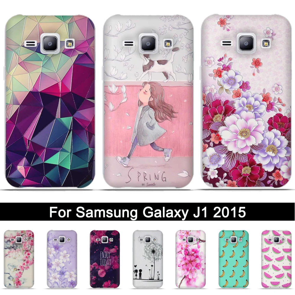 ТПУ чехол для Samsung Galaxy J1 2015 3D картина Мягкая силиконовая задняя крышка J100 J100F J100H