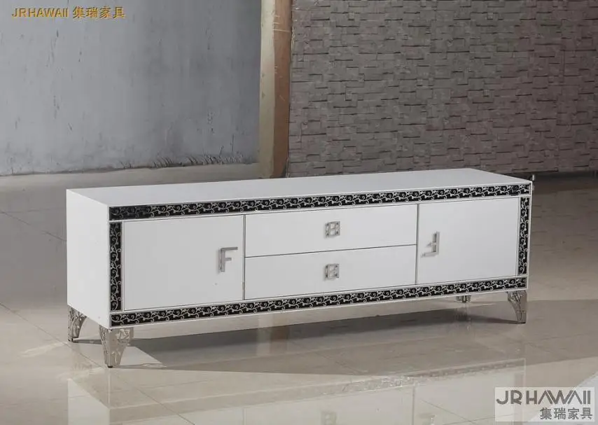 Домашняя мебель для гостиной подставки телевизора современный стиль кожаной