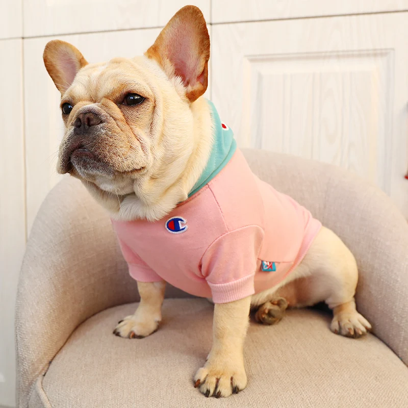 Dog clothes New Popular Spring Pet dog coats Blue Bowder Fighting Champion Hoodies Two-Legged Clothes For Small Pets S-XXL | Дом и сад
