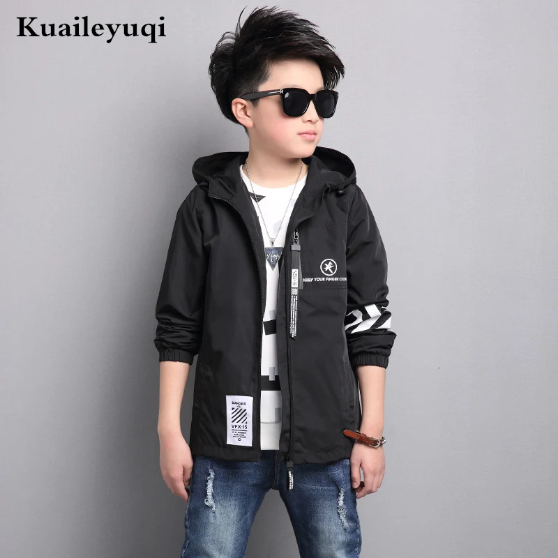 Новинка 2017 Спортивная Caot куртка Для Мальчиков Большой Детский Стиль Ветровка