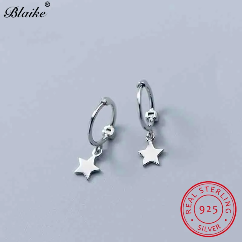 Серьги кольца женские/мужские из серебра 925 пробы с маленькими
