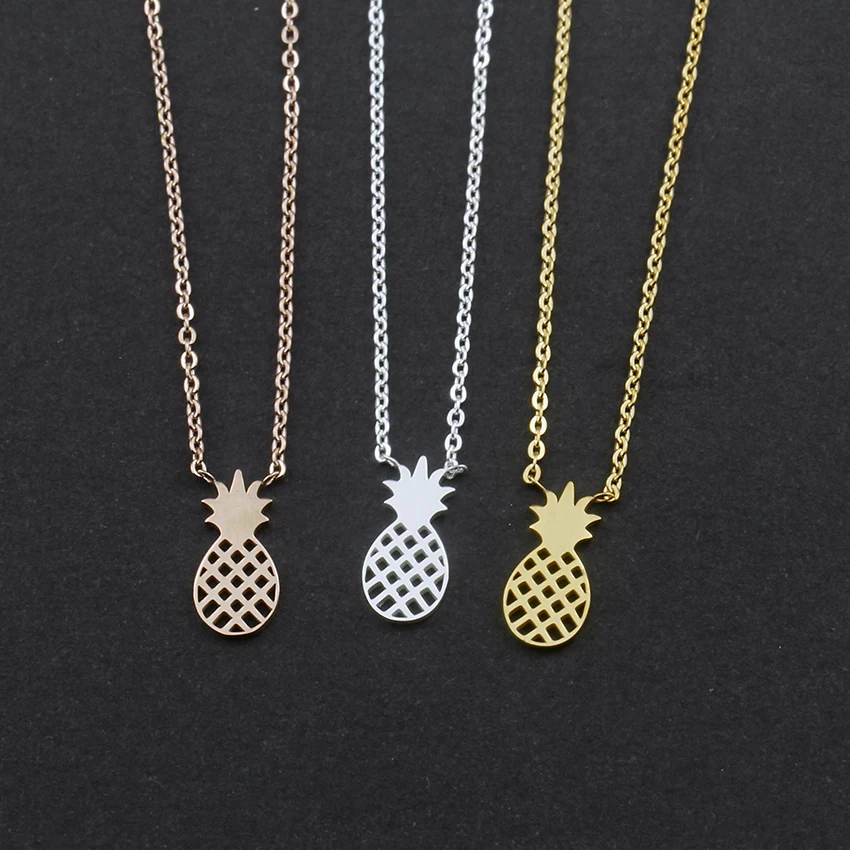 Женская цепочка из нержавеющей стали с подвеской в виде ананаса | Украшения и