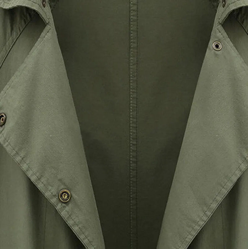 Пальто армейского зеленого цвета на пуговицах 2020 весенние европейские и
