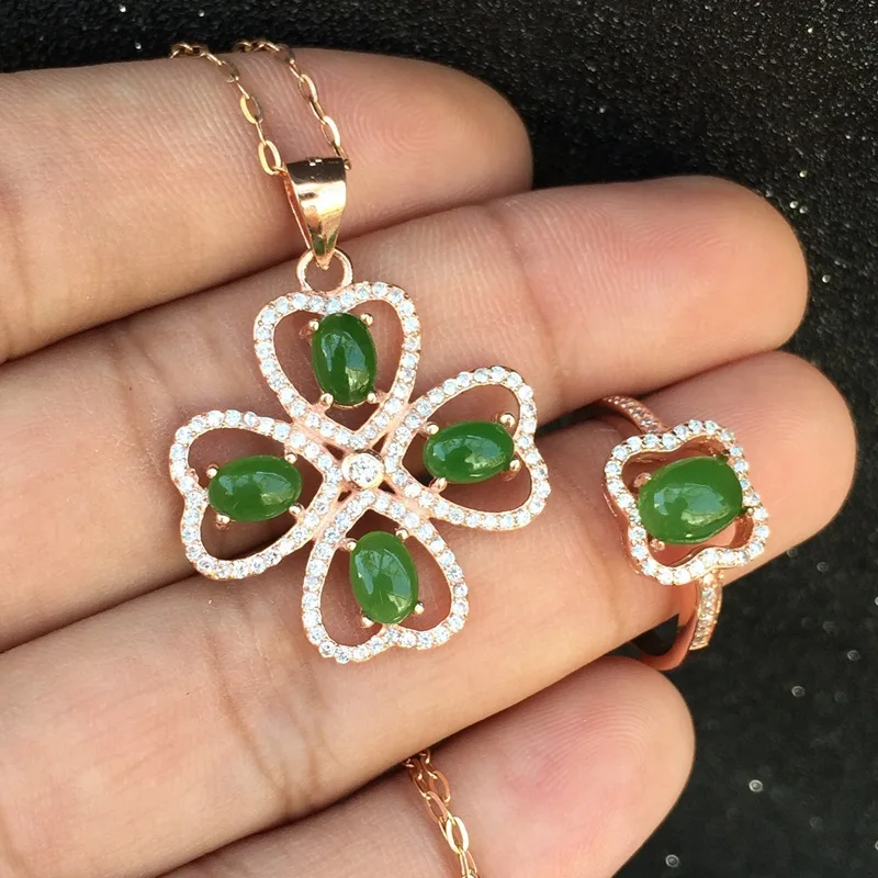 KJJEAXCMY boutique jewels кольцо из чистого серебра 925 пробы с кулоном натуральной яшмы 2