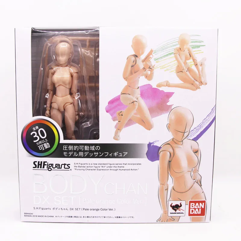 Многофункциональные подвижные фигурки SHFiguarts BODY KUN/BODY CHAN серый/оранжевый цвет Ver ПВХ фигурка Коллекционная модель игрушки - Цвет: She Skin Deluxe ver