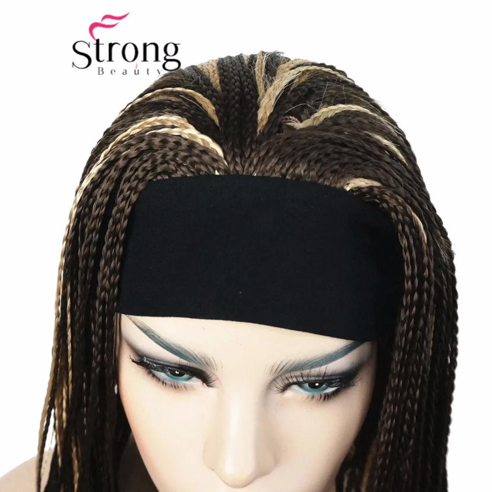 StrongBeauty, длинный блонд, Плетеный, 3/4, оголовье, полный синтетический парик, коробка, косы, парик, покрытие, парики, цвет на выбор