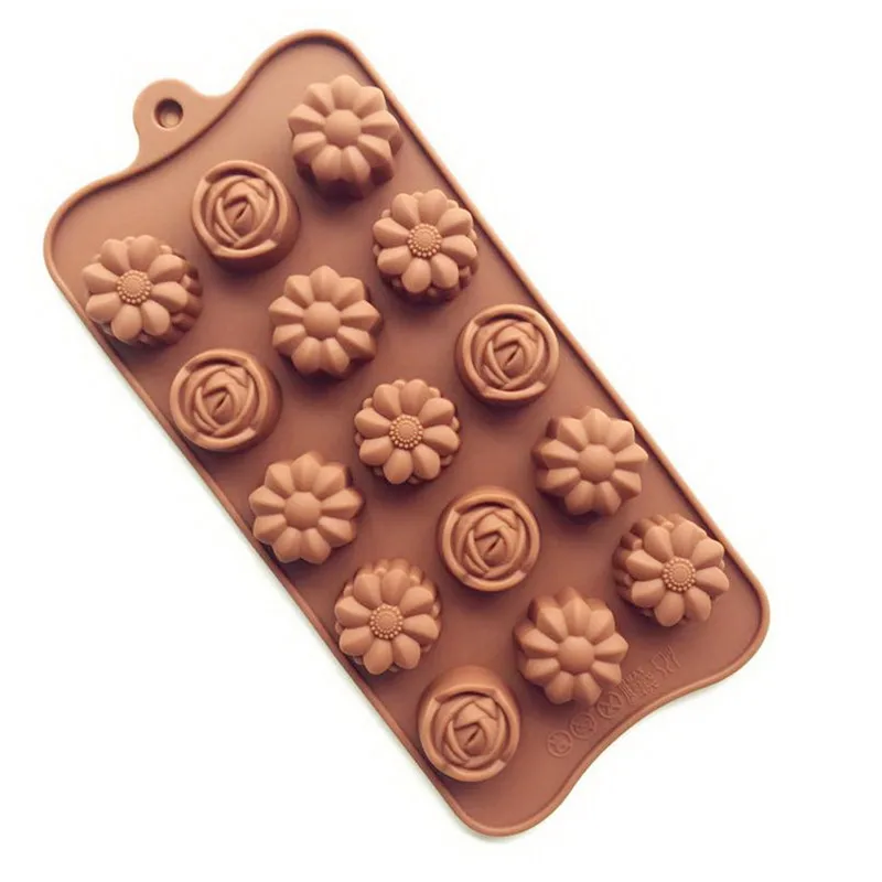 1 шт. силиконовая форма для выпечки 15 ячеек|silicone flowers|silicone food gradesilicone rose |