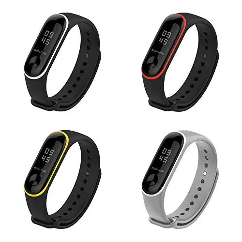 Ремешок сменный для Xiaomi Mi Band 3 мягкий силиконовый спортивный браслет наручных