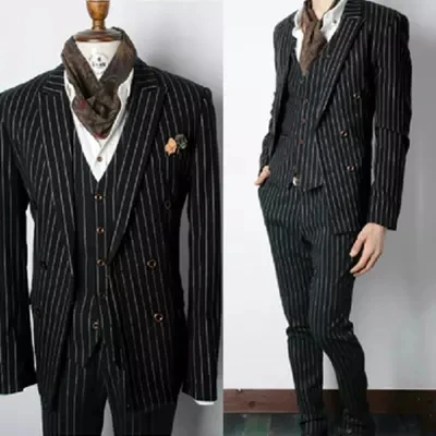 2017 мужские костюмы костюм для певицы танцора шоу вечерние в полоску тонкий