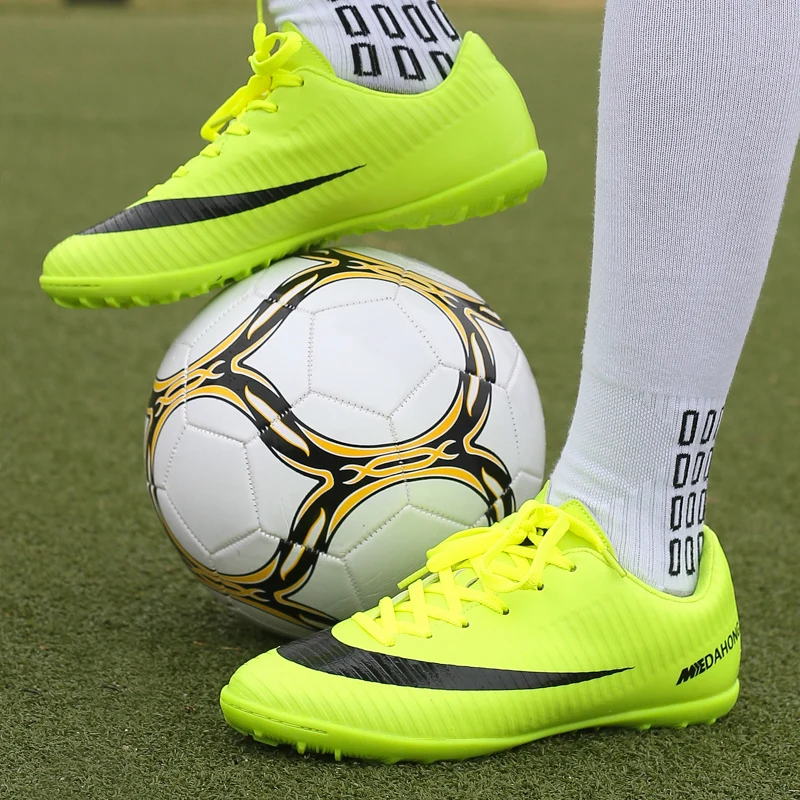 Мужские короткие шипы футбольные бутсы дерн профессиональная футбольная обувь