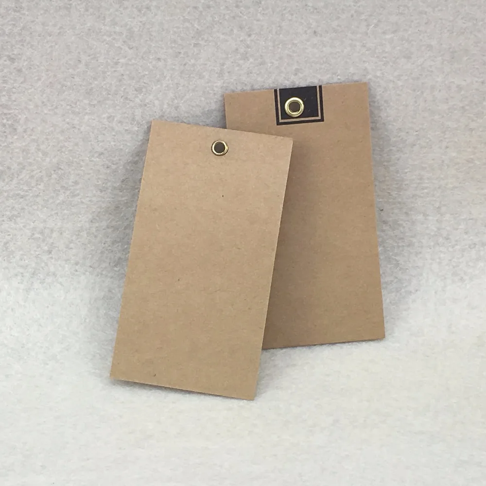 200 шт 9*4 см защитная одежда из крафт бумаги бирки подарок ценники металлические