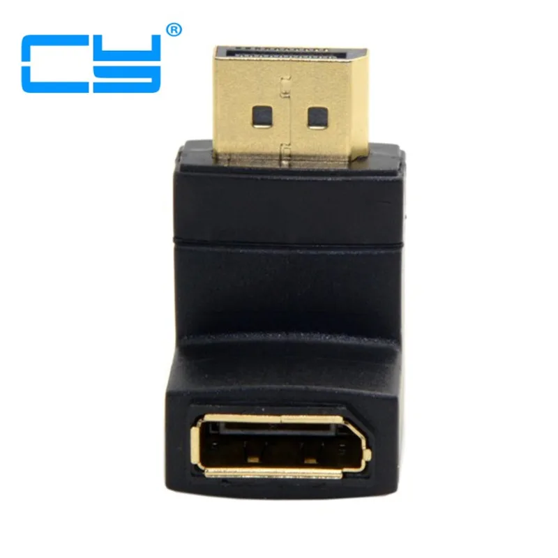 

1pcs Down Angled 90 Degree DisplayPort Male to Female Extension Adapter