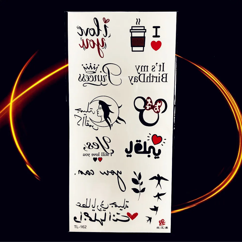 Временная татуировка забавного самолета кошки русалки феи для детей боди арт