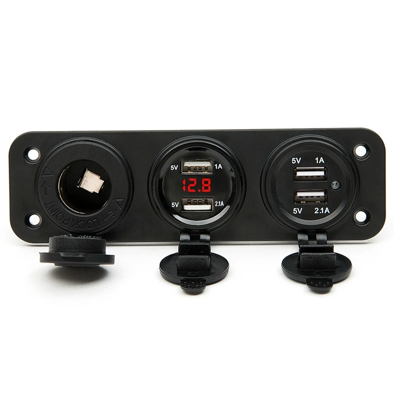 4 USB разъем для автомобиля мотоцикла прикуривателя Автомобильное зарядное