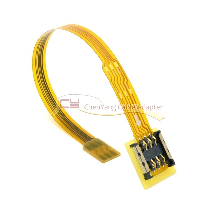 

100pcs/Micro SIM Card to Nano SIM Kit Male to Female Extension Soft Flat FPC Cable Extender 10cm