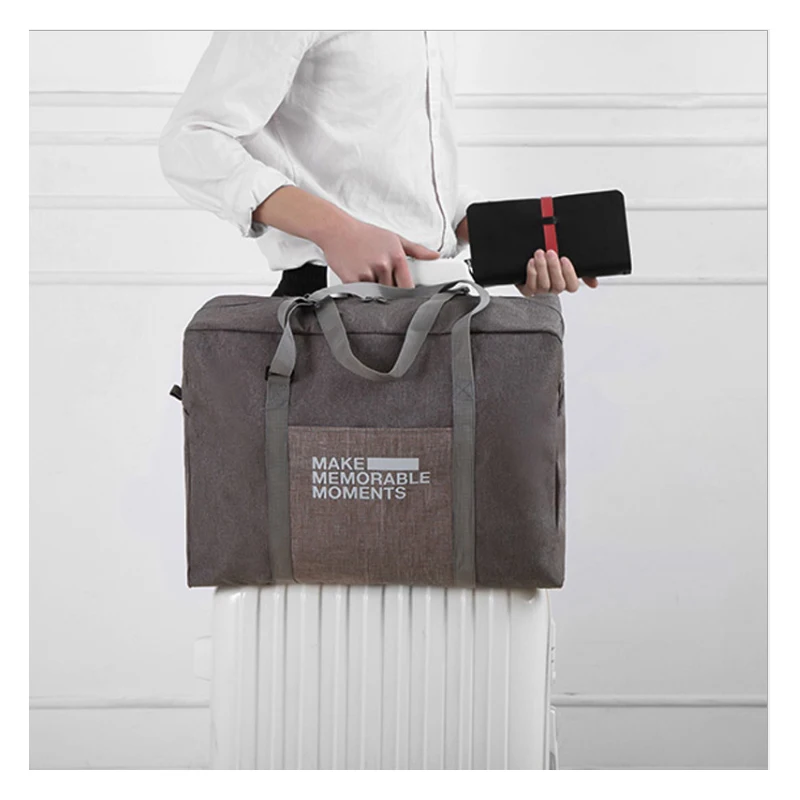 Wobag Большая вместительная модная дорожная сумка, одноцветная женская сумка для выходных, Большая вместительная сумка для путешествий, сумки для багажа