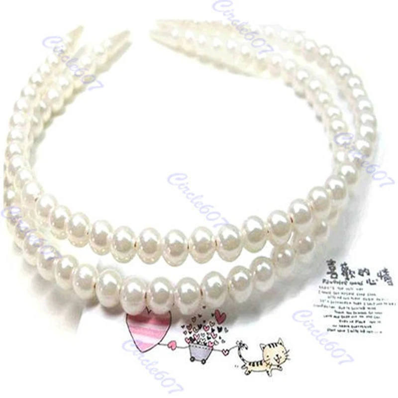 

Wholesale&Retail 1PC Lady Full Pearl Bead Fashion Stylish Hair Band Headbands