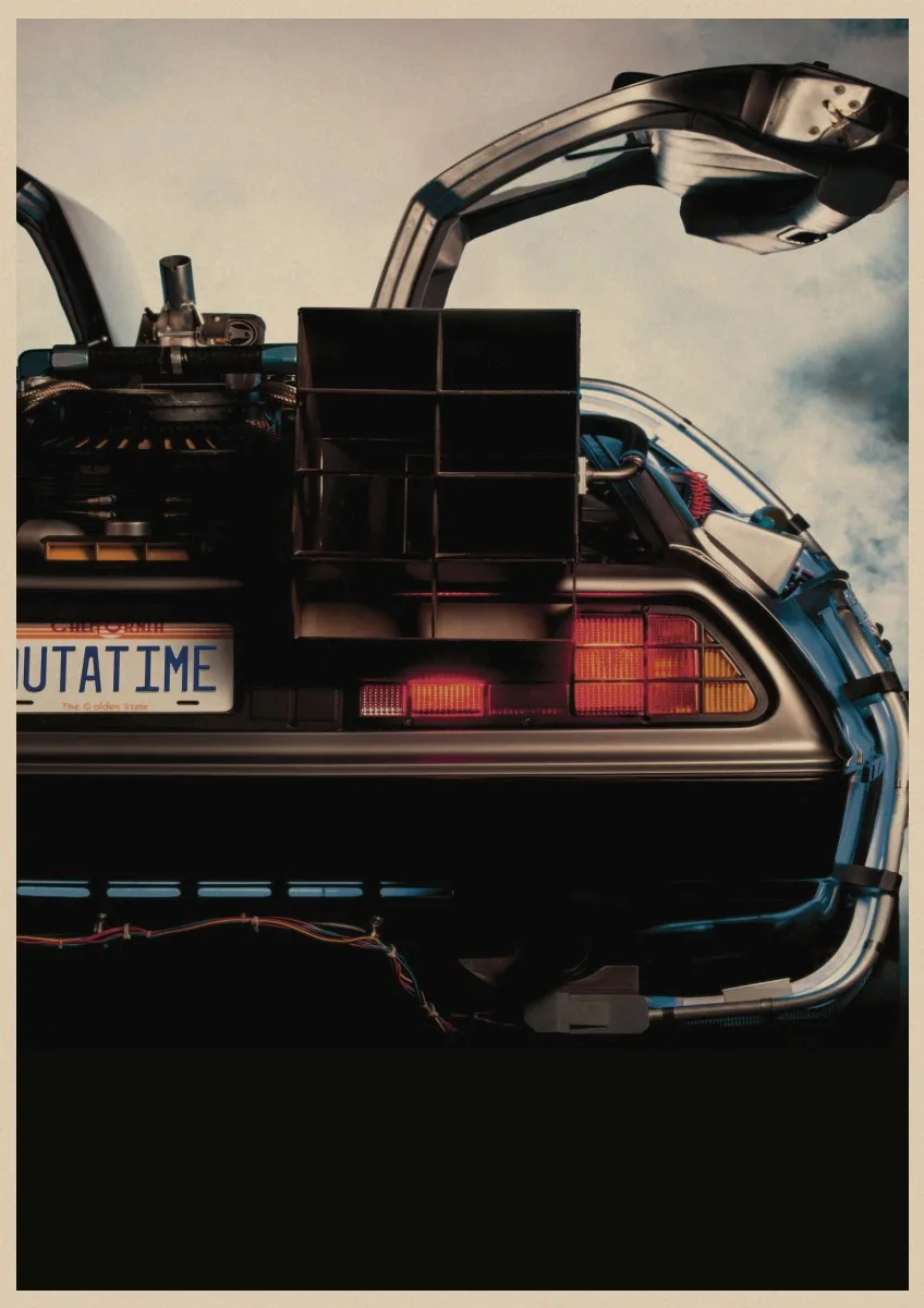 Back to The Future Плакаты Sci fi агитационных ретро крафт плёнки плакат декоративный DIY
