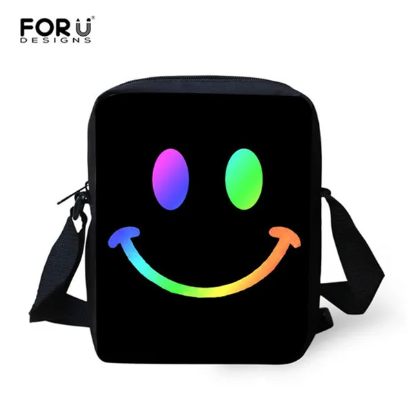 FORUDESIGNS/3 комплекта, школьная сумка для девочек, принт со смайликом, детский рюкзак из парусины Kawaii, школьный рюкзак для мальчиков и женщин, сумки для книг, SAC A DOC - Цвет: L5154E