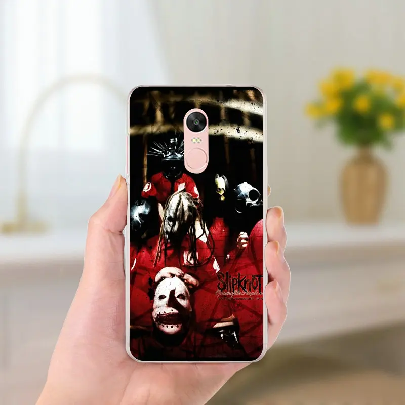 Лидер продаж Slipknot Rock Для Сяо mi красный Note 4X2 3 S 4A 5 6 5S 5X 5A 6X Pro Plus Shell Мягкие TPU кремния