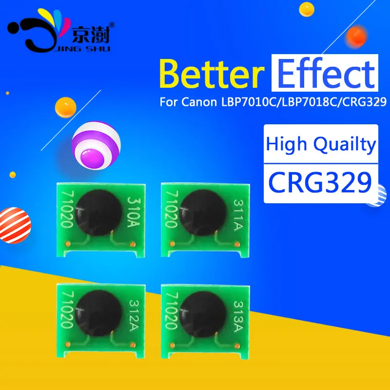 5set compatible toner cartridge chip crg329 729 for Canon lbp7010c lbp7018c lbp 7010c 7018c 7010 7018 reset powder refill chips |