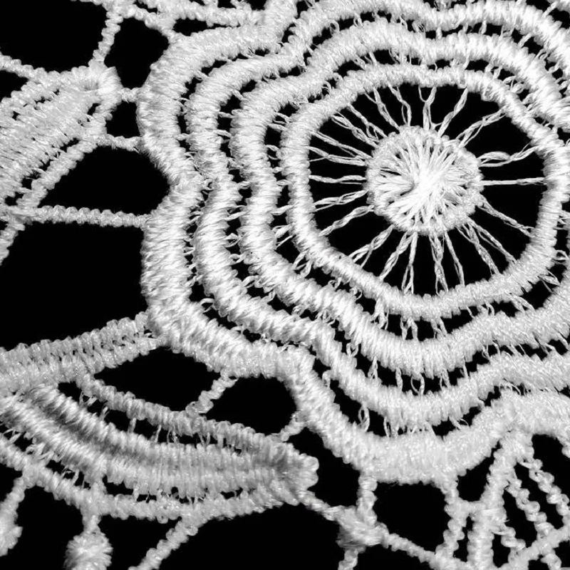 2 P белый черный кружевной аппликацией декольте воротник аппликации вышивка