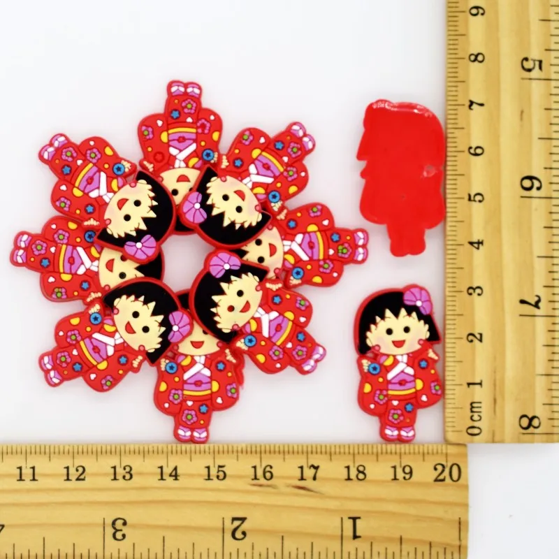 10 шт. Корея/Япония мультфильм Милая девочка Акула Flatback Мягкий DIY орнамент