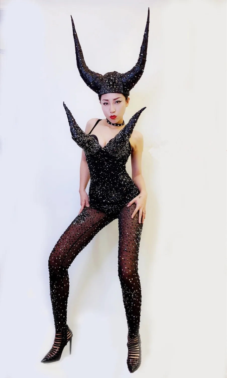 Новинка женские черные комбинезоны Zentai стразы сексуальный прозрачный сетчатый
