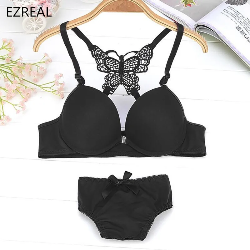 Новый модные пикантные с пряжкой спереди стальное кольцо собрать бюстгальтер