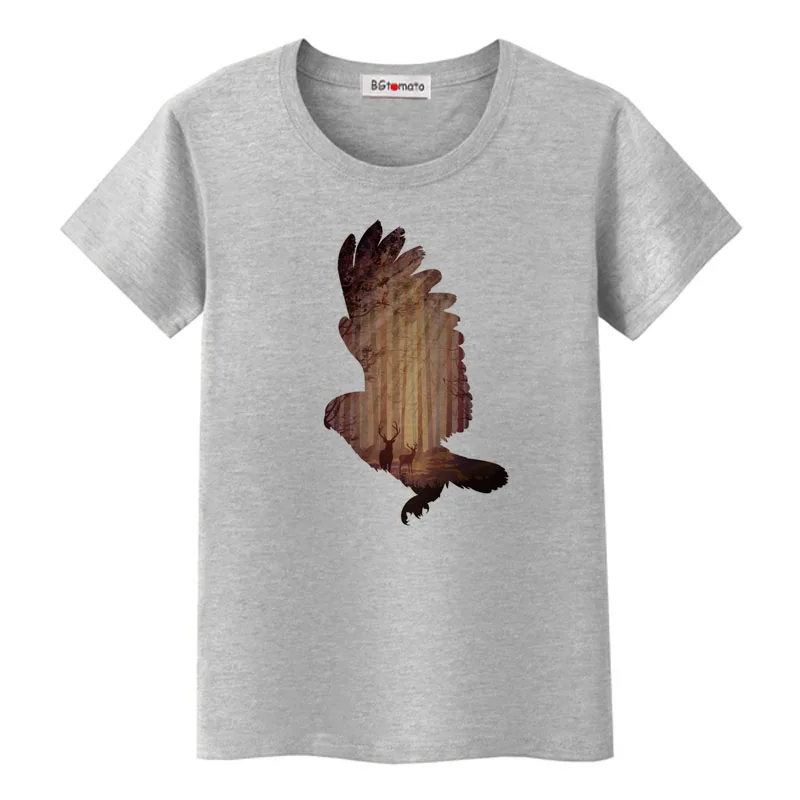 BGtomato Креативный дизайн футболка с орлом Новое поступление Брендовые