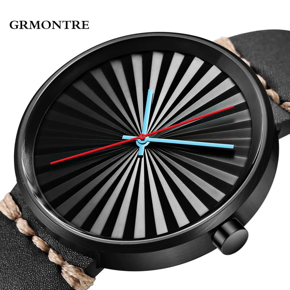 Японский кварцевый механизм MIYOTA GRMONTRE мужские модные простые часы relogio masculino 3D