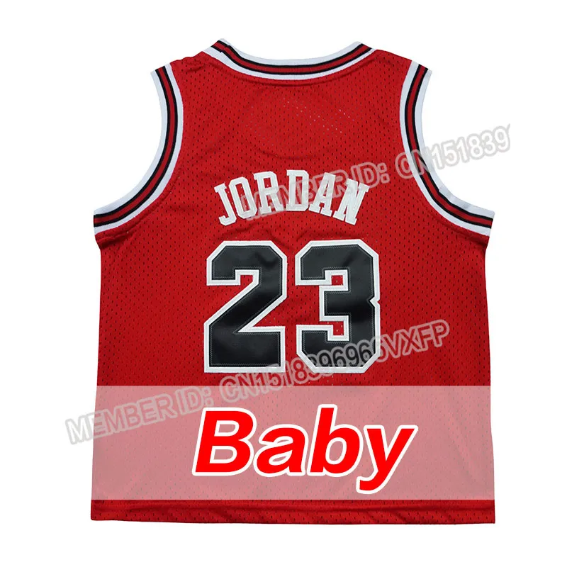 Молодежный #23 Jordan баскетбол джерси Дешевые молодежи Сетки 23 Майкл трикотажные