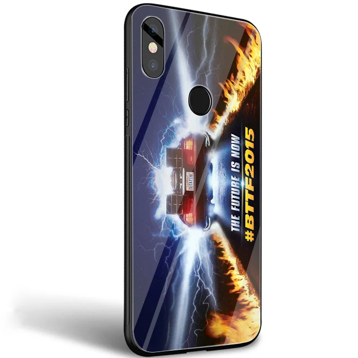 Desxz BACK TO THE FUTURE Tempered Glass Case For Xiaomi MI 8 9 Lite A1 A2 Redmi Note 5 6 7 Pro 6A 4X Pocophone F1 Cover | Мобильные