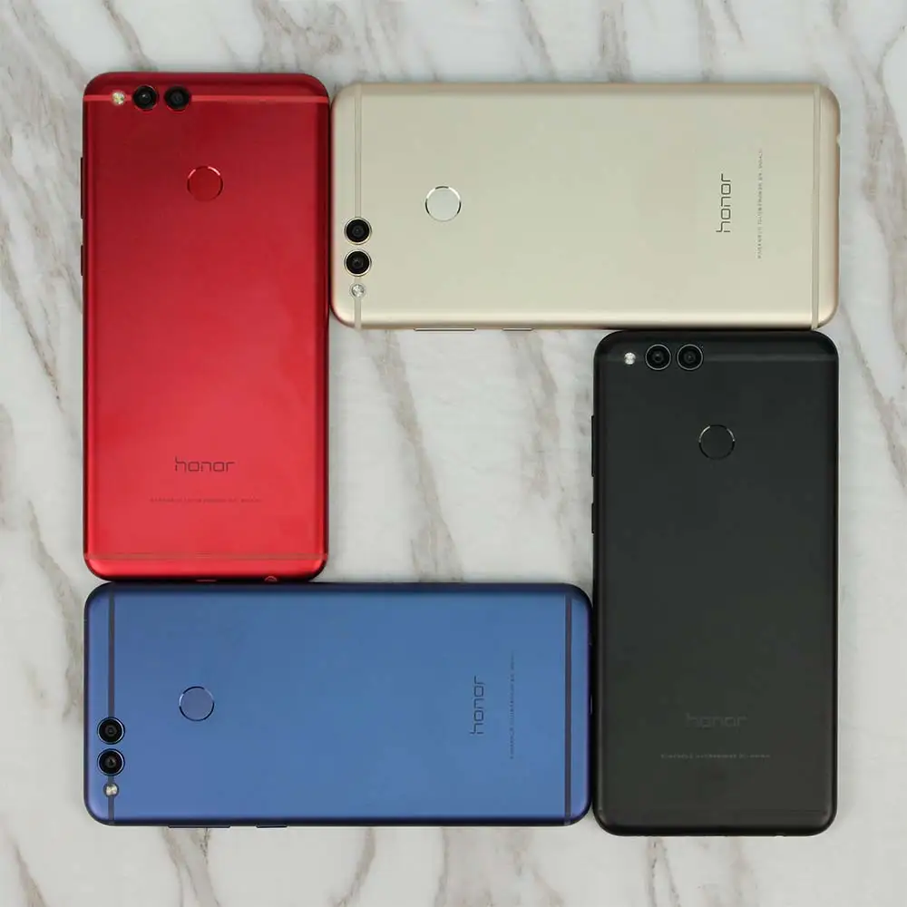 Global ROM Huawei Honor 7x мобильного телефона 8MP + 16MP двойной камеры заднего 3340 мАч 5 93 дюймов