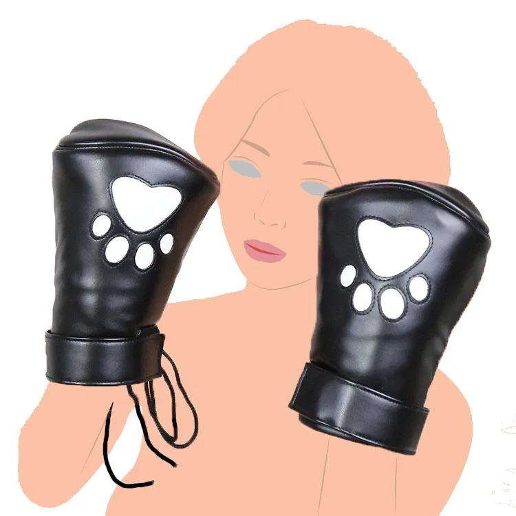 

Варежки-лапки для косплея, кожаные, полуперчатки на кулак