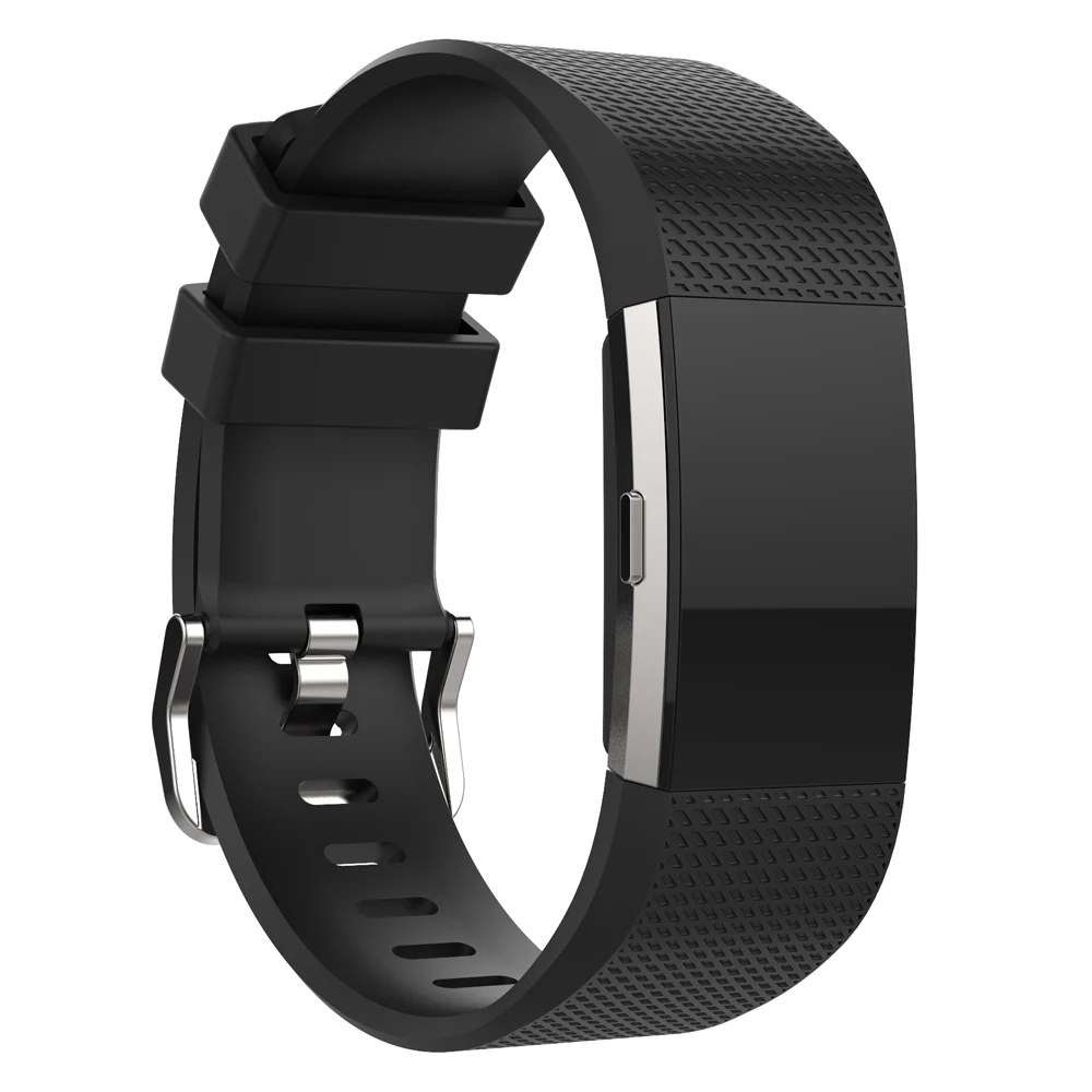 Силиконовый ремешок для часов fitbit Charge 2 сменный спортивный браслет фитнес