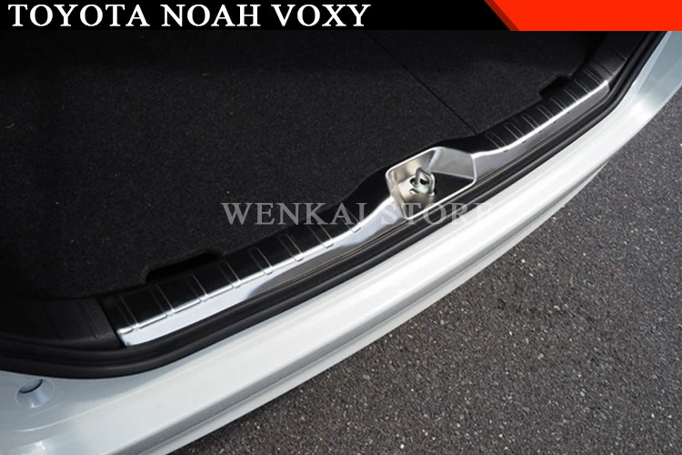 WENKAI для Toyota Noah Voxy- нержавеющая сталь Задний внутренний Бампер протектор Защита порога Накладка 1 шт. автомобильный Стайлинг
