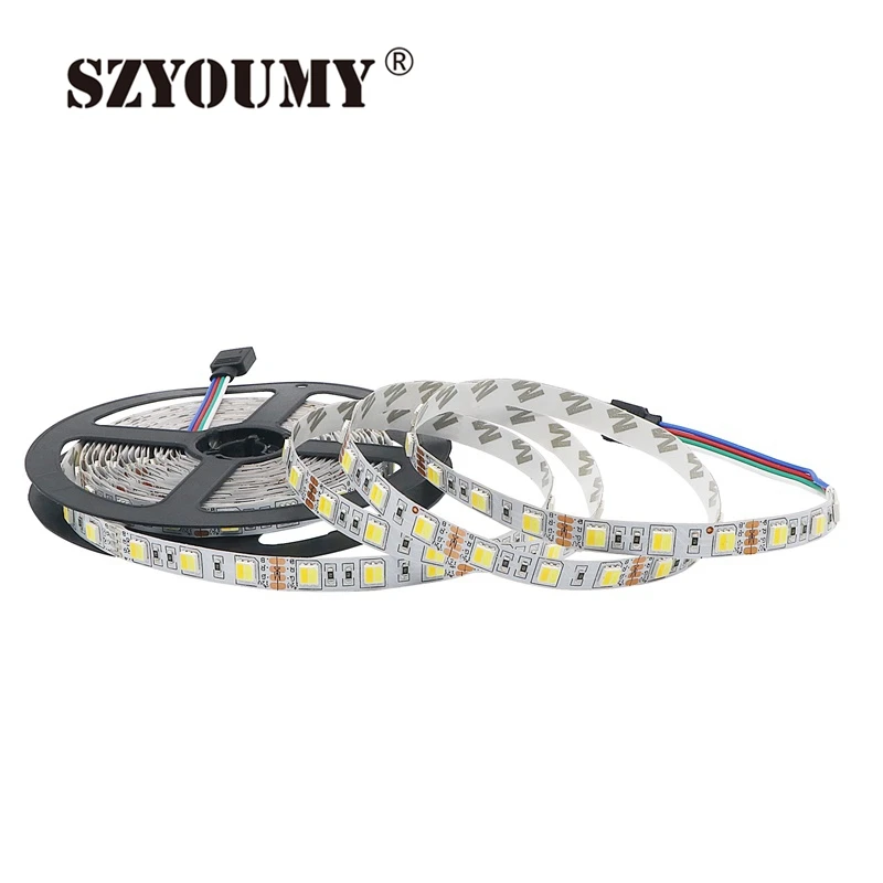 Светодиодная лента от szyoumy 5 м Катушка 12 В 5050 300 Led CCT цветовая температура