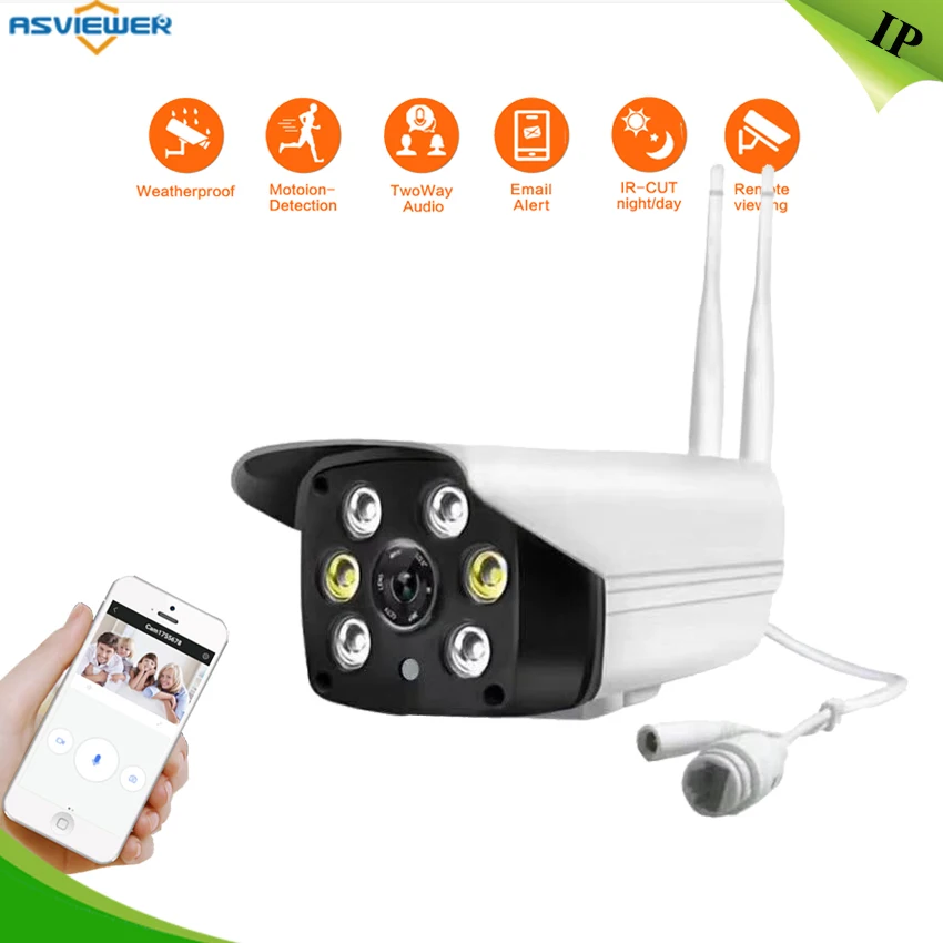 1080P красочное ночное видение Wi Fi IP камера двойной источник света plug and play 2 way аудио