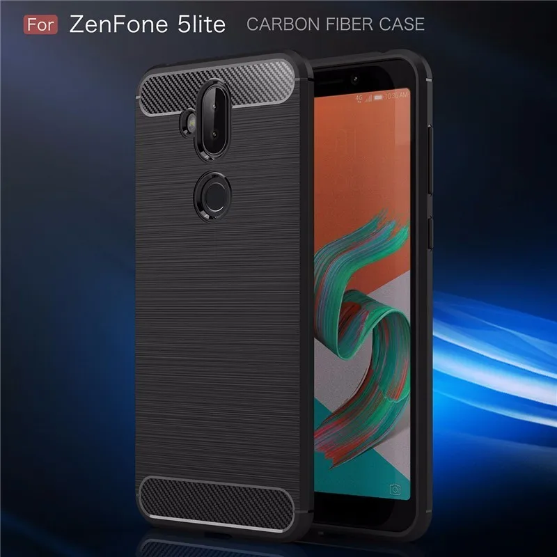 Принципиально для Asus Zenfone 5 Lite ZC600KL случае углеродного волокна ТПУ ZS620KL чехол Max Pro