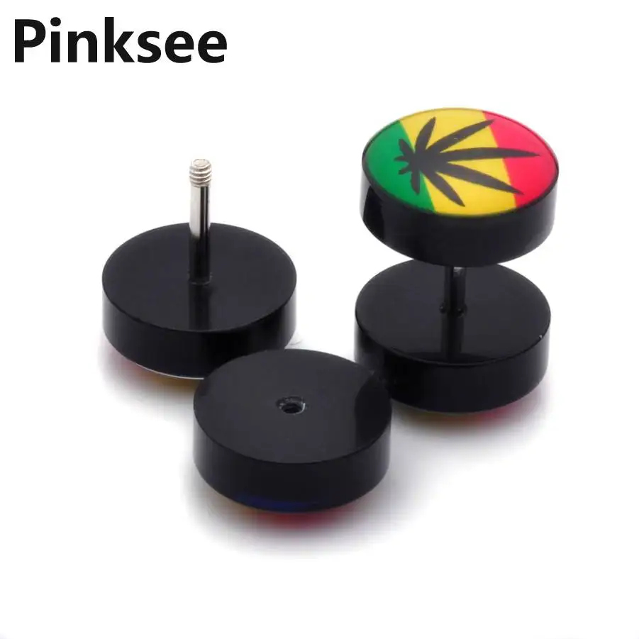 2 шт. шикарные ювелирные изделия для тела Череп звезда поддельные ушные вкладыши