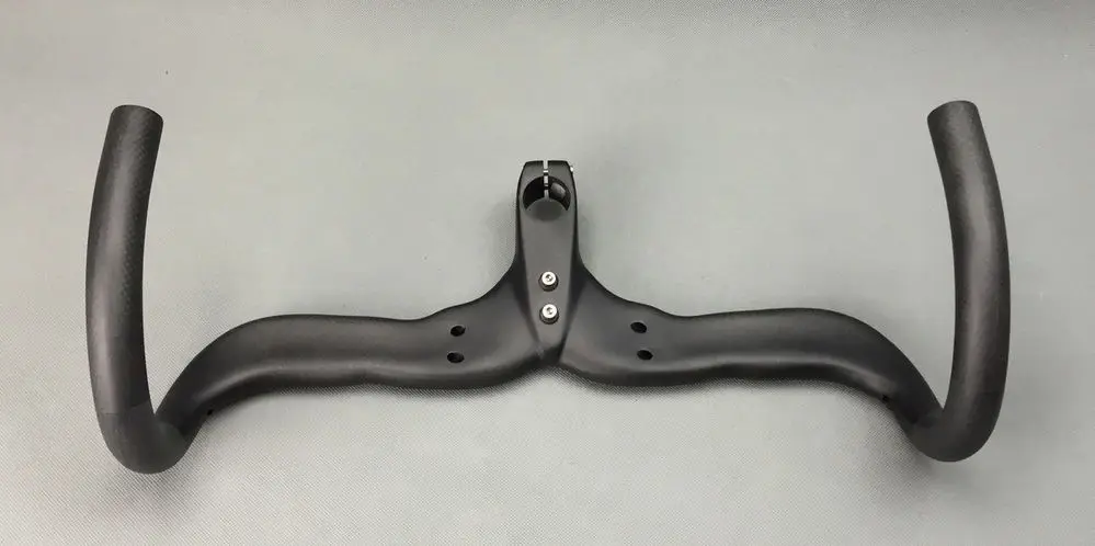 Матовый 3K Углеродное волокно дорожный велосипедный велосипед ручка бар