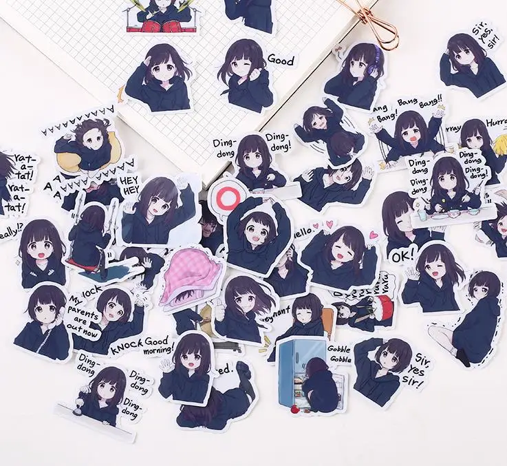 40 шт./упак. прекрасный самодельный Супер девочка Menhera-chan Scrapbooking этикетка наклейка s декоративная наклейка DIY канцелярские принадлежности для альбома