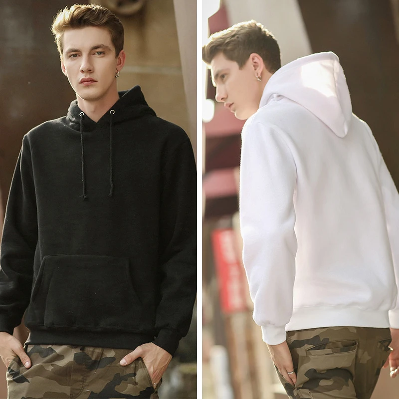 

Orange hoodie sweatshirts hooded men women couple dress streetwear winter fleece warm clothes xxl hip hop clothing HD24