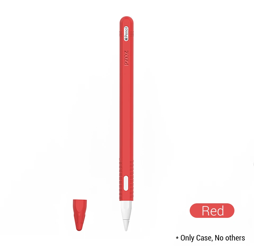 PZOZ для Apple Pencil 2 Чехол iPad Pro чехол-карандаш для планшета сенсорный Стилус Защитная крышка чехол Портативный мягкий силиконовый чехол