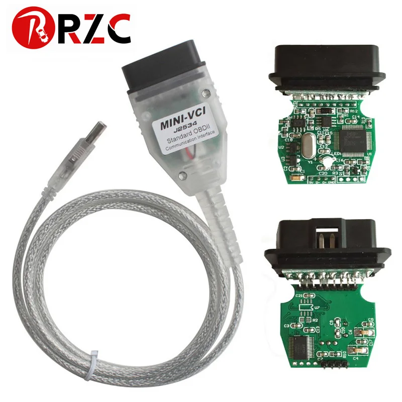 Диагностический инструмент ZOLIZDA MINI VCI для toyota tis Techstream j2534 FT232RQ FTDI новейший V12.00.127 Mini
