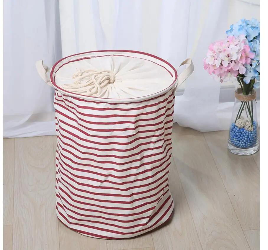 Drawstring Beam port складная корзина для грязного белья Мультяшные корзины для хранения домашней одежды бочонок сумки детские игрушки Органайзер ведро для белья