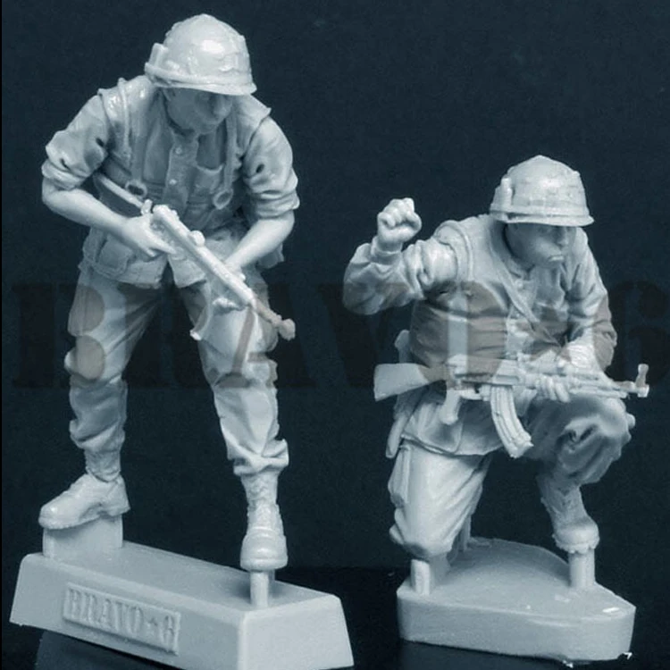 1/35 USMC Круглый угол 2 человека полимерная модель солдата GK военная тема Второй
